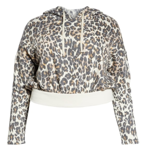 bp Sweaters - NORDSTROM BP. Leopard Crop Hoodie